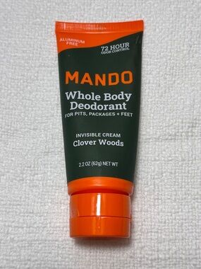 NEW Mando Whole Body Deodorant Invisible Cream Clover Woods